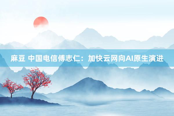 麻豆 中国电信傅志仁：加快云网向AI原生演进